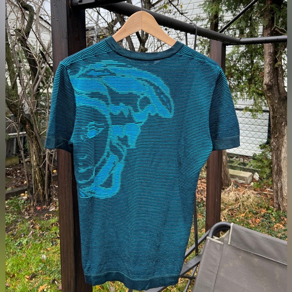 Versace Shirt Box Logo Blue - Picture 1 of 9